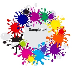 Abstract colorful blots background vector image