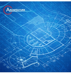 Architectural blueprint vector image