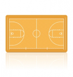 Basketball court vector image