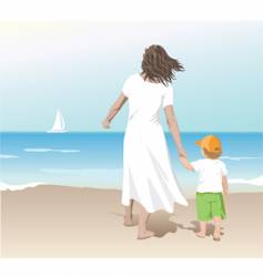 Mother and child Mother and child vector image