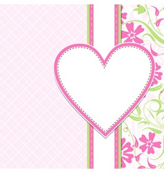 Greeting card template vector image