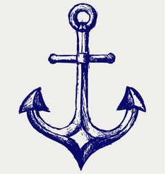 Anchor sketch Anchor sketch vector image