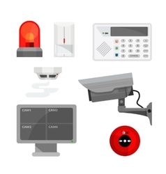 Cctv camera security surveillance system Vector Image