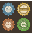Vintage stickers and labels vector image