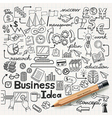 Business Idea doodles icons set vector image