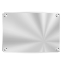 Brush metal frame vector image