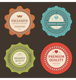 Vintage stickers and labels vector image