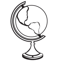Globes silhouettes Royalty Free Vector Image - VectorStock