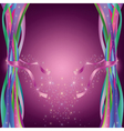 Abstract background with colorful ribbons and vector image