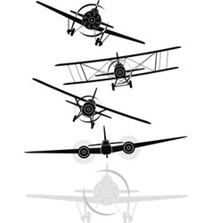 Military planes vector image