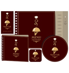 Menu book vector image