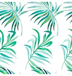 Palm leaves pattern Seamless tropical pattern Palm leaves pattern Seamless tropical pattern vector image