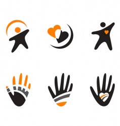 Set of symbols vector image
