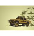 Military vehicle vector image
