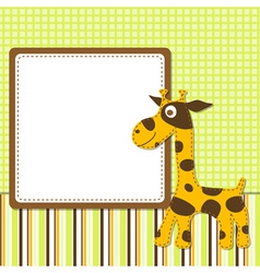 Greeting card template vector image