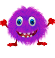 Hairy monster vector image