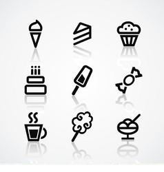 Set of icons vector image