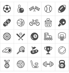Trendy sport flat icons Trendy sport flat icons vector image