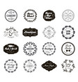 Set of various small business badges with vector image