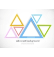 Background with triangles vector image