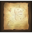 Treasure map vector image