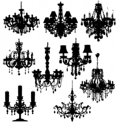 Chandeliers Chandeliers vector image