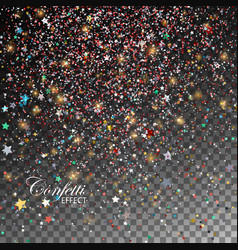 glittering star dust vector image