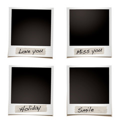Polaroids vector image