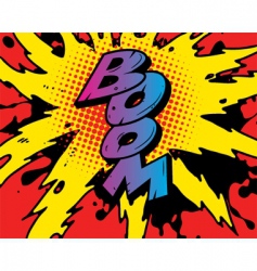 Comic boom vector image