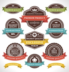 Vintage stickers and labels Vintage stickers and labels vector image