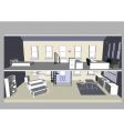 Office interior vector image