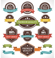 Vintage stickers and labels vector image
