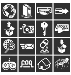 Internet web icon vector image