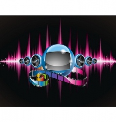 Technology background vector image