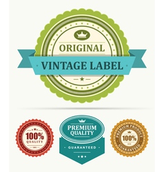 Vintage stickers and labels vector image