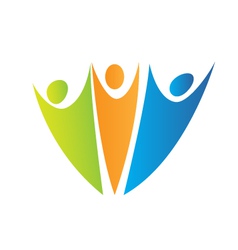 Swooshes figures logo Swooshes figures logo vector image