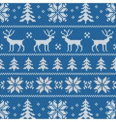 Seamless pattern with classical sweater design vector image