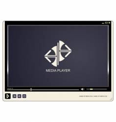 Media player vector image