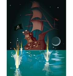 Pirate ship Pirate ship vector image