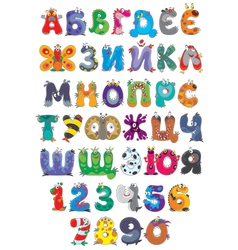 Font Monsters vector image