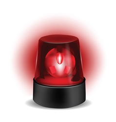 Red flashlight vector image