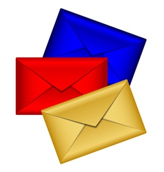 Colorful envelopes vector image