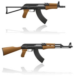 Automatic machine AK 47 03 vector image