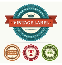 Vintage stickers and labels vector image