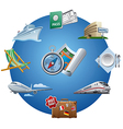 Travel icon set Travel icon set vector image