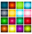 Colorful Bursting Backgrounds vector image