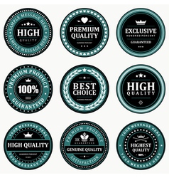 Vintage stickers and labels vector image