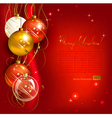 Red Christmas background vector image
