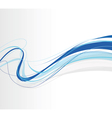 Swirling lines blue vector image