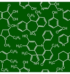 Chemistry science seamless background vector image